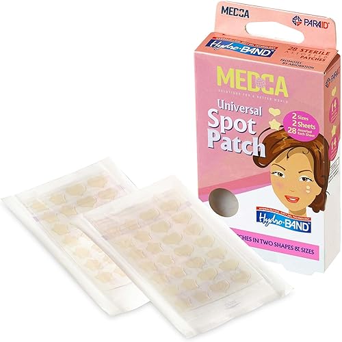 MEDca parche para acné paquete de 112 tratamiento para puntos de espinilla vendas hidrocoloides que absorben puntos de cobertura formas de corazón y