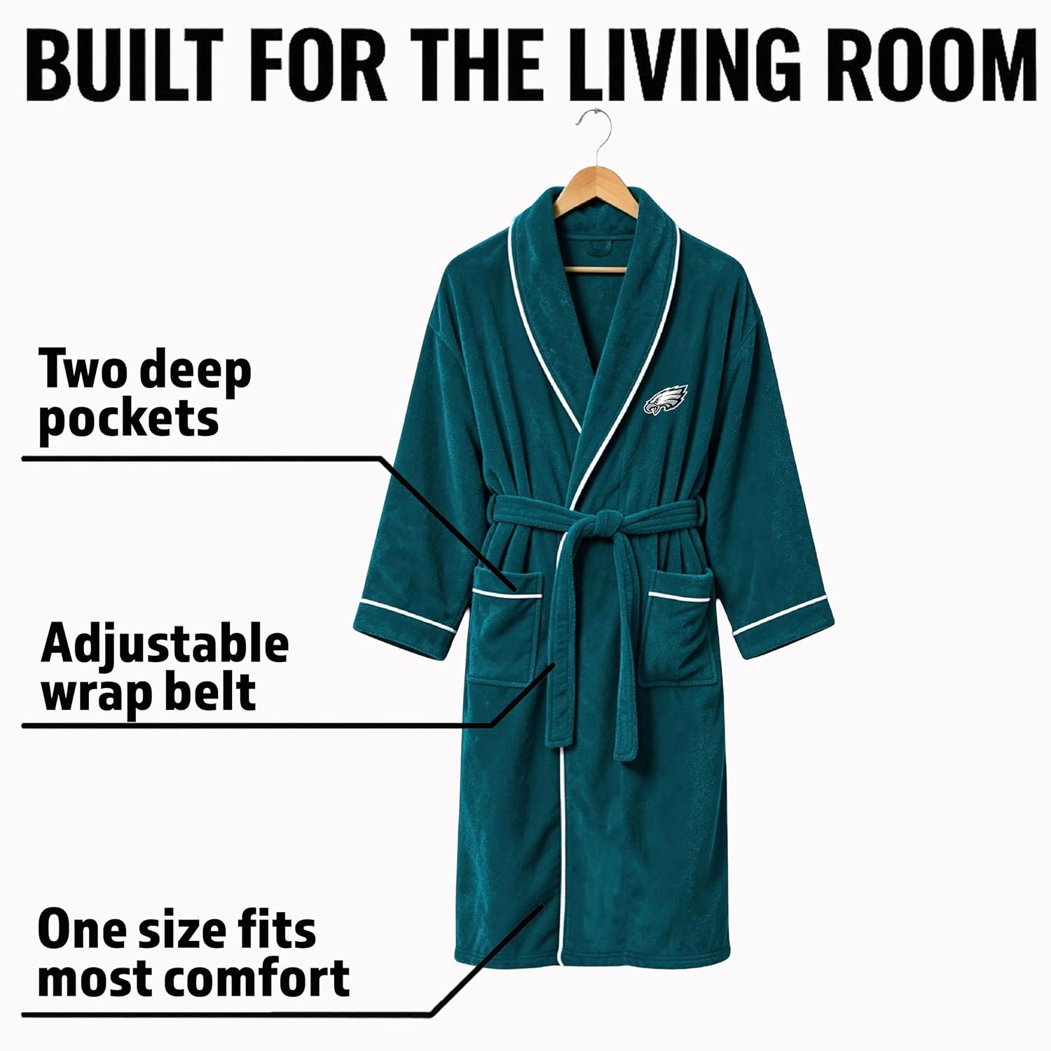 NFL Team Logo Patch Robe
