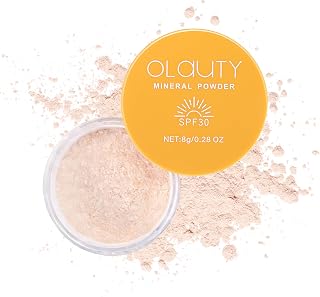 Mineral Powder Sunscreen for Face & Scalp, SPF 30, Translucent Loose Setting Powder Foundation Makeup, Matte Oil Control Natural Finishing Face Powder, Lightweight, Long-Lasting (#01 Translucent)