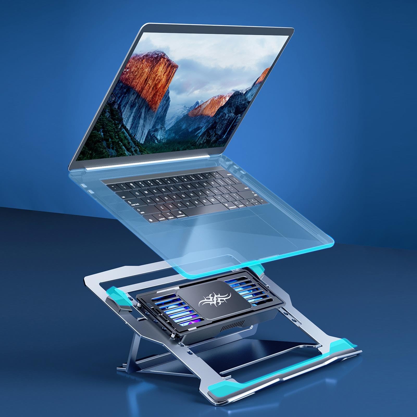 Soporte de refrigerador de laptop para escritorio, soporte para computadora