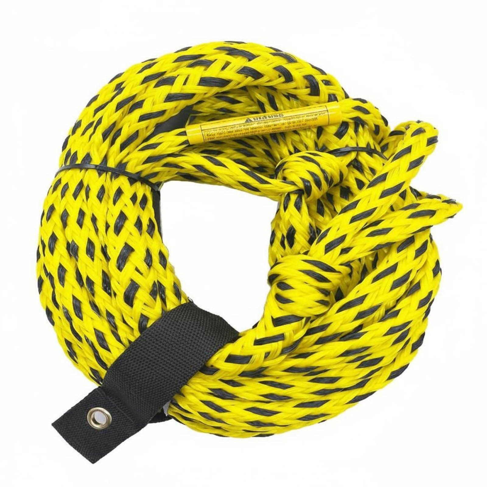 Homyl Towing Rope Intrecciato 16 Fili con Galleggianti e Ganci | in Acciaio Inox Resistente per Uso in Acqua Dolce e Salata, Adatto per Traino Ciambelle Barca, Sport Estivi