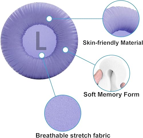 Miniatura 5 de Almohadillas de repuesto compatibles con JBL Tune 510BT, 520BT, 570BT, 660NC, JBL Live 460NC, 670NC, JR310BT, JR300BT, Sony WH-CH520, MDR-ZX110