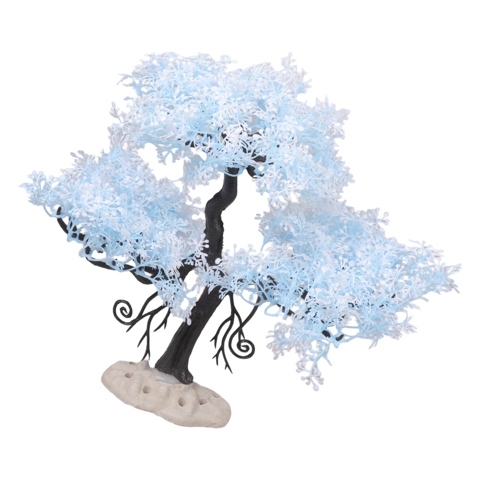 JTQYFI 3 Snowflake Design Pine Tree Aquascaping Decor, Safe Underwater Plant for Beginner & Aquarium Landscapes Aquarium Landscape Decoration