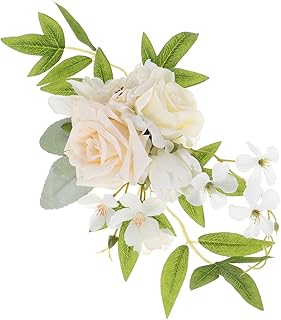BESTOYARD Faux Floral Cake Toppers Artificial Wedding Flowers for Cake Decorations Safe Materials Easy Application for Spr...