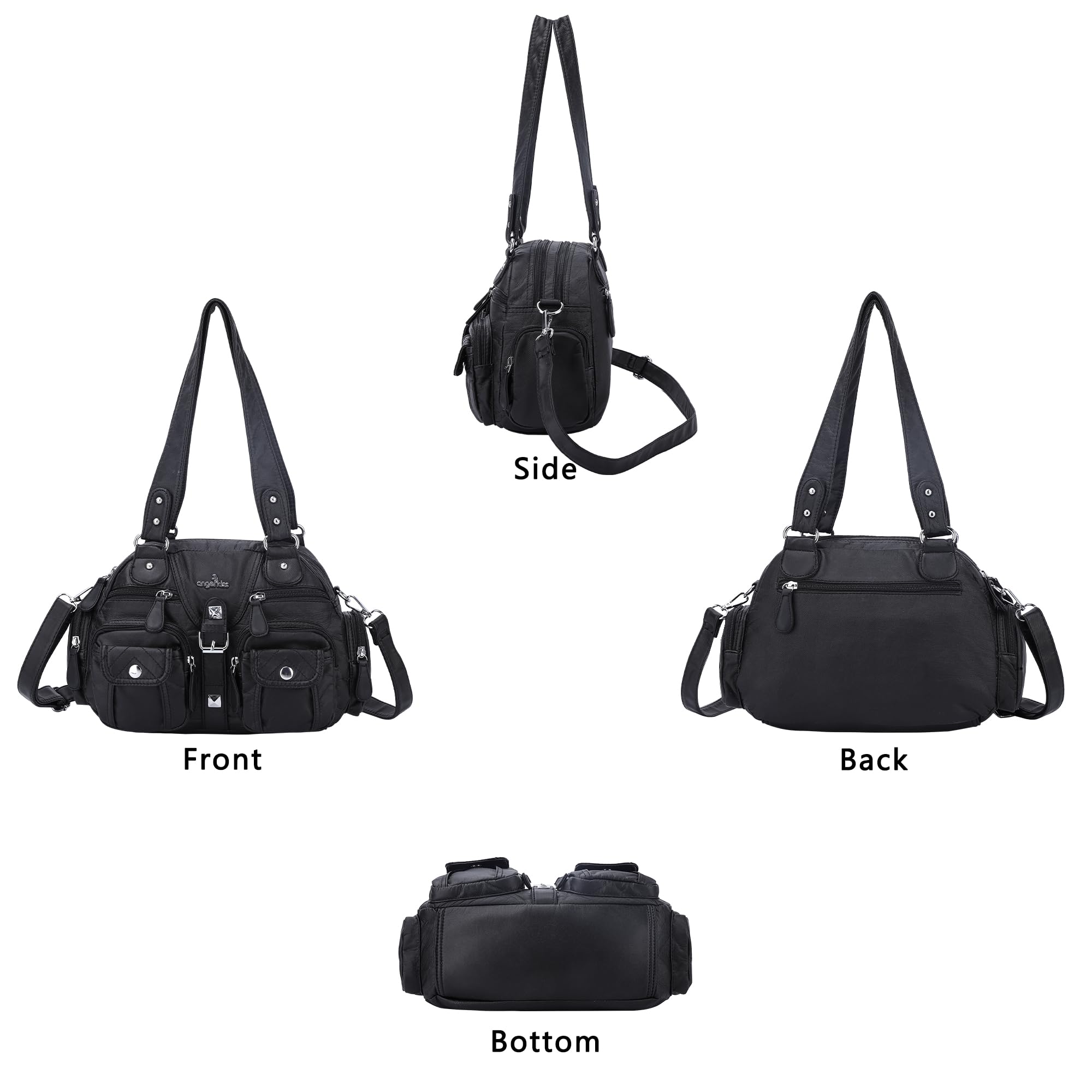 Angel Kiss Femmes Sac à Main Petit Hobo Sac à Main à Bandoulière Doux PU En Cuir Sacs Portés épaule Femme