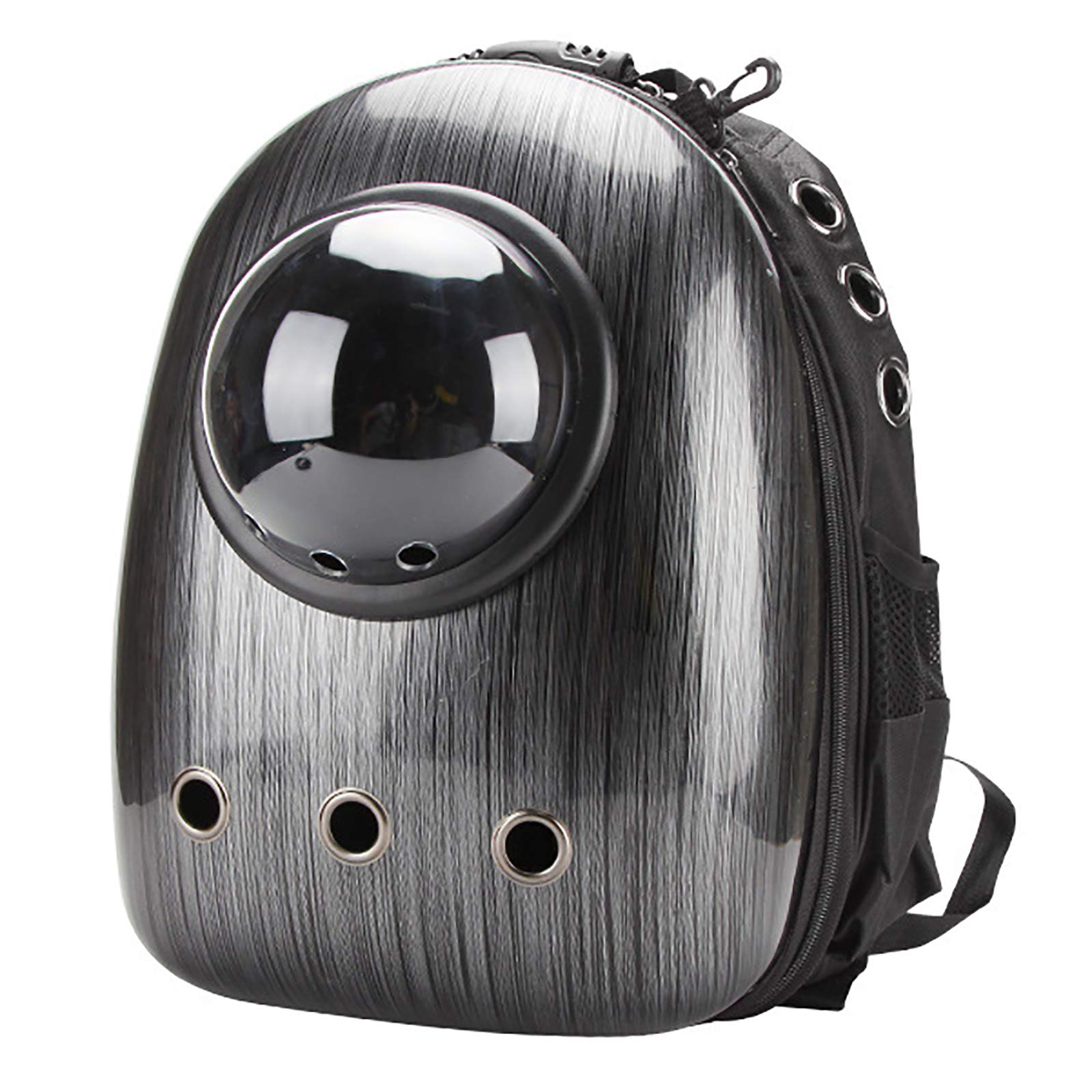 Sac à dos chat capsule spatiale pour voyager et se promener avec son animal noir