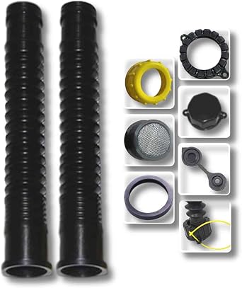 KP KOOL PRODUCTS Gas Can Spout Replacement with Extension Spout - Gas can nozzle - Gas can vent kit & Gasket Filters - Used for Old 5 Gallon gas can spout - Blitz - Midwest - Scepter and Other Brands