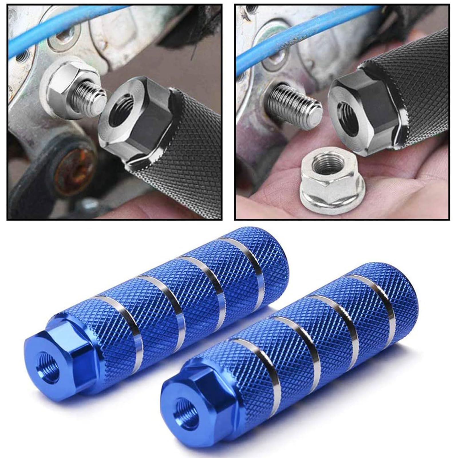 Clavijas Bicicleta Aluminio Clavijas De Aleación De Aluminio Para Bicicleta  - Antideslizantes Y Resistentes Accesorios MTB Ejes 3/8, image size:1600x1600