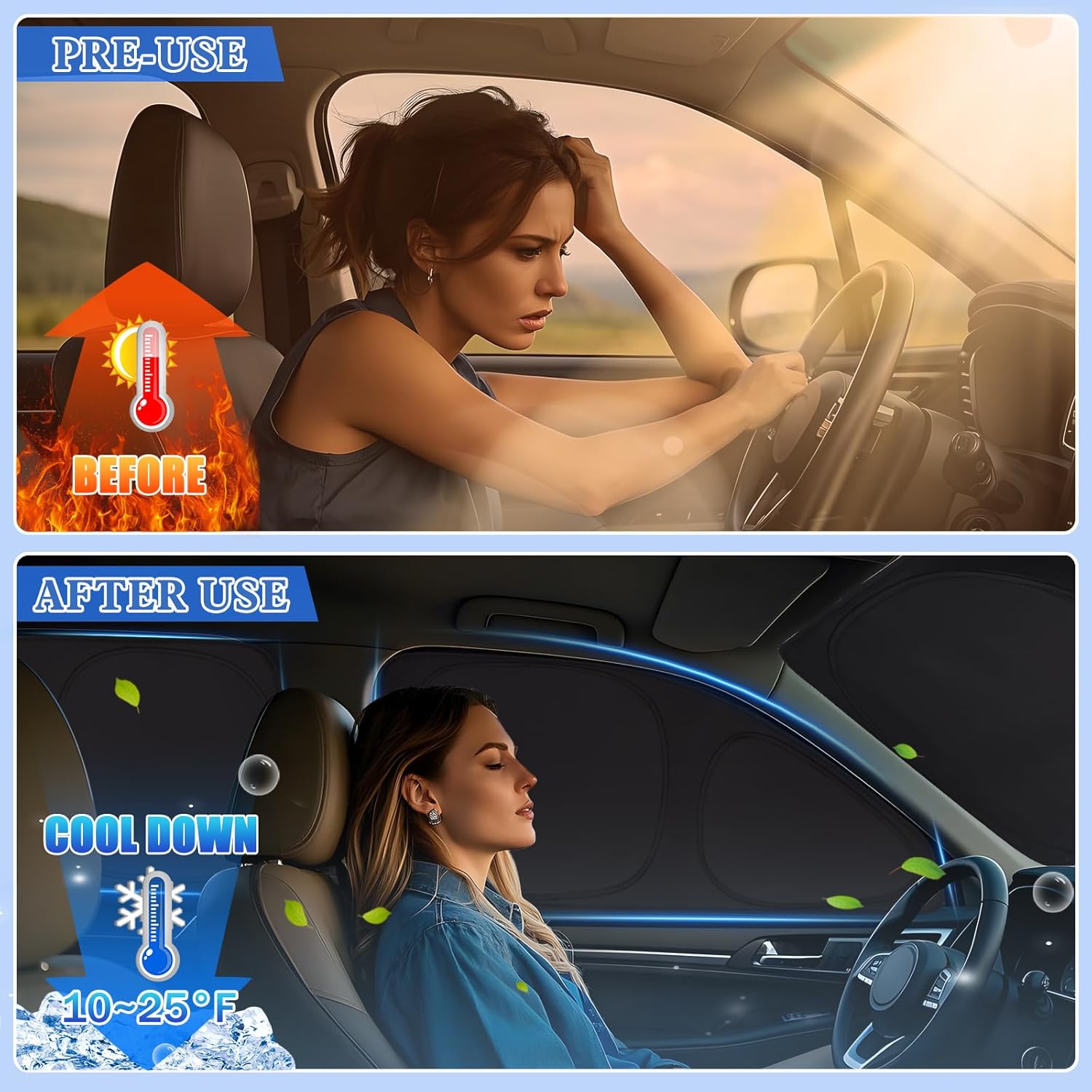 ZATOOTO Outback Car Window Shades 2020-2024, Sun Shade for Side Window Front & Rear Windshield and Triangular Window Shade Privacy UV Ray Sun Blocker Heat Insulation for Camp Nap Long Time Parking