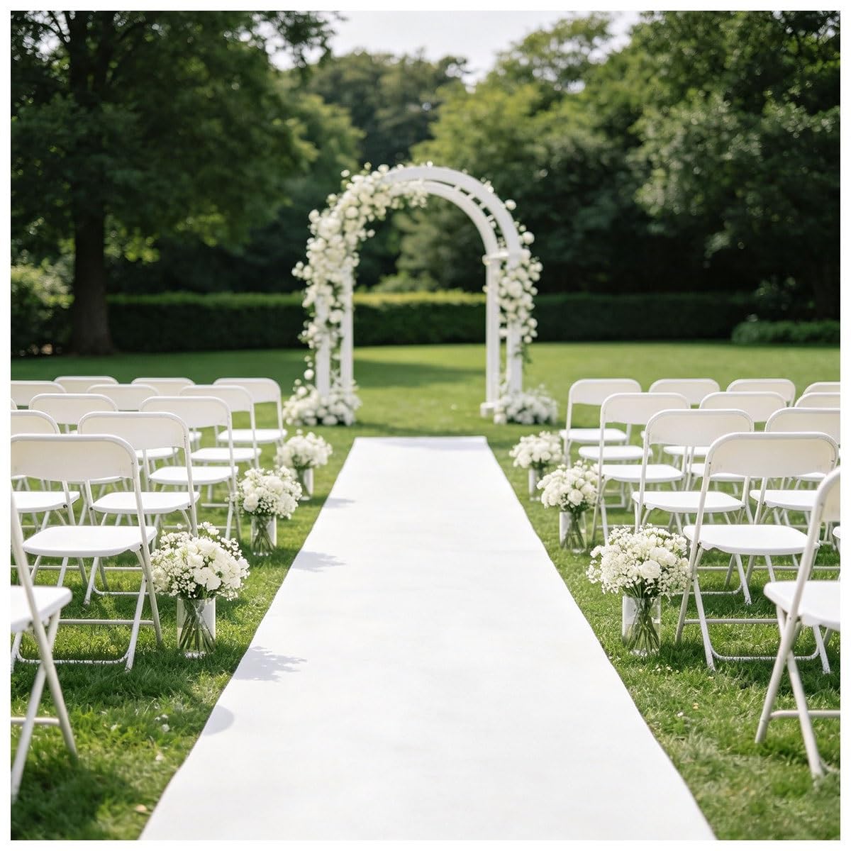 Tapis de couloir antidérapant de 1,9 x 15,7 m pour mariages