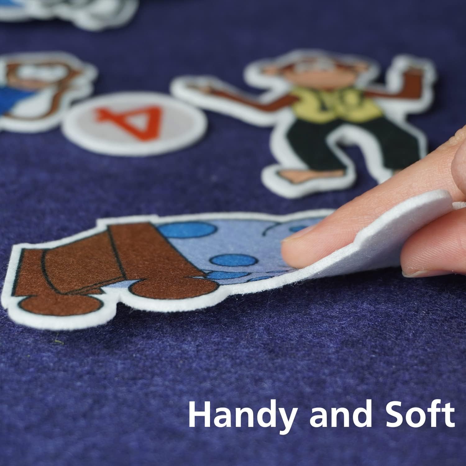 CHEFAN 12 Sets Nursery Rhymes Felt Board Stories Set and large Foldable Felt Board Bundle