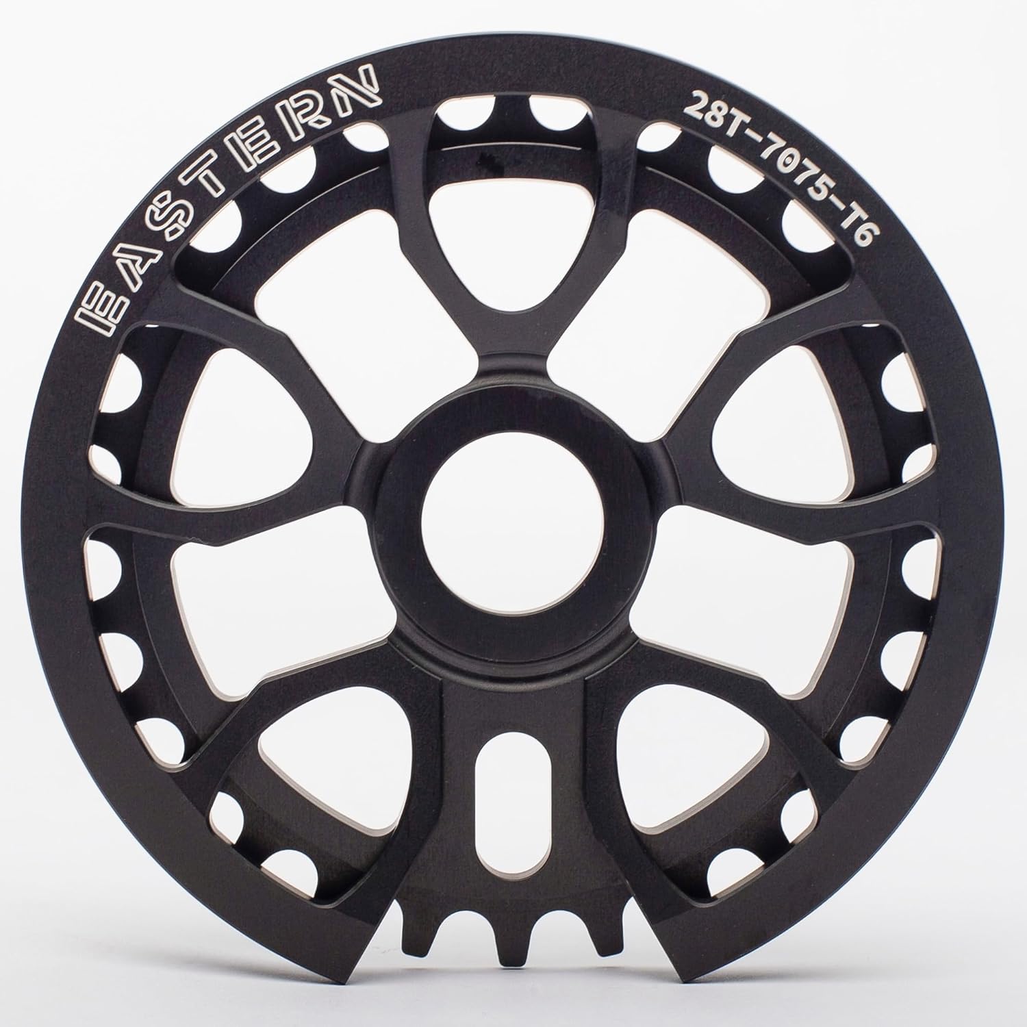 Eastern Bikes Smashguard BMX Sprocket with Built-in Guard, 25T or 28T CNC Machined 7075-T6 Alloy, Durable BMX Chainring for Freestyle & Park Riding