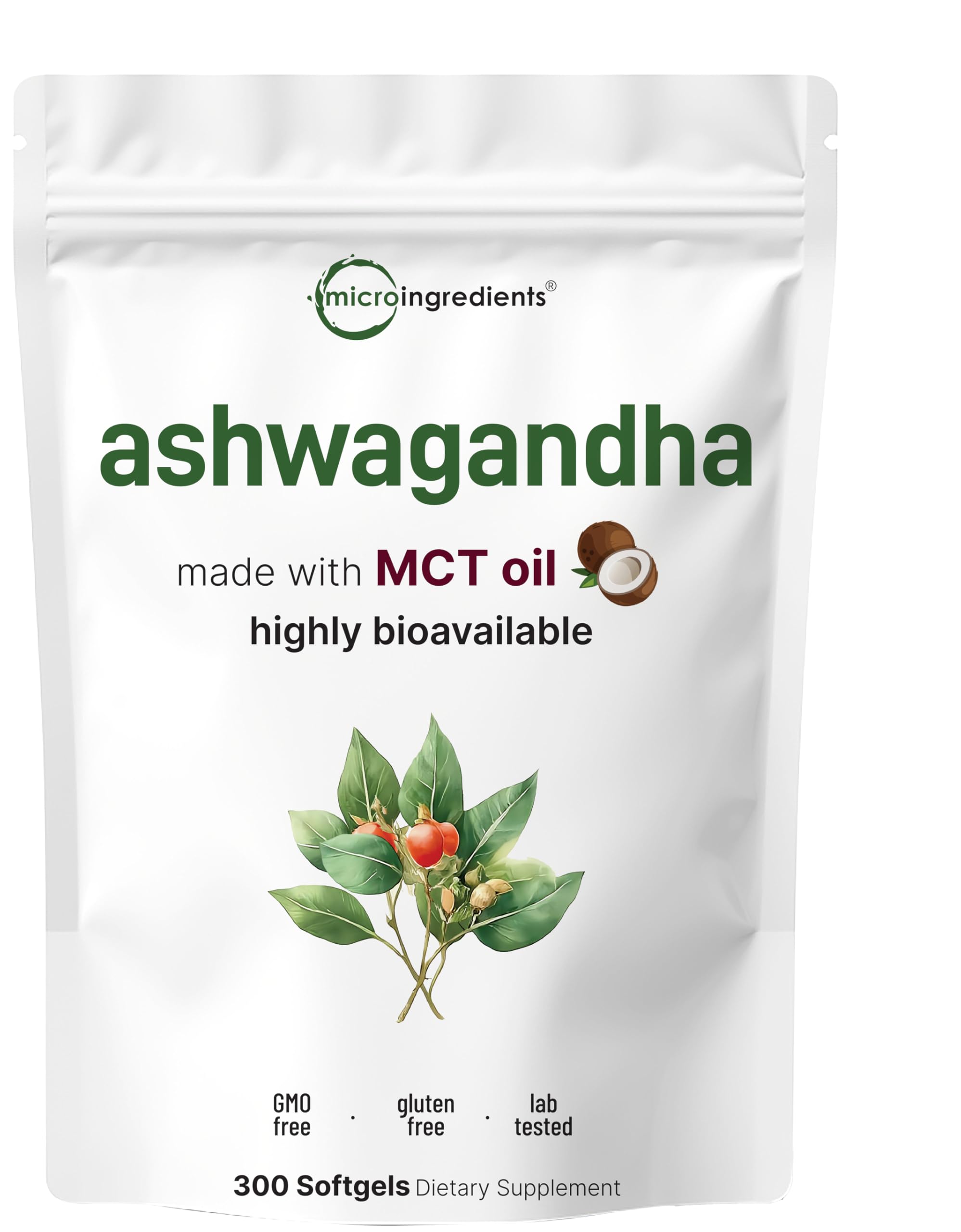 Micro Ingredients Ashwagandha 300 Softgels