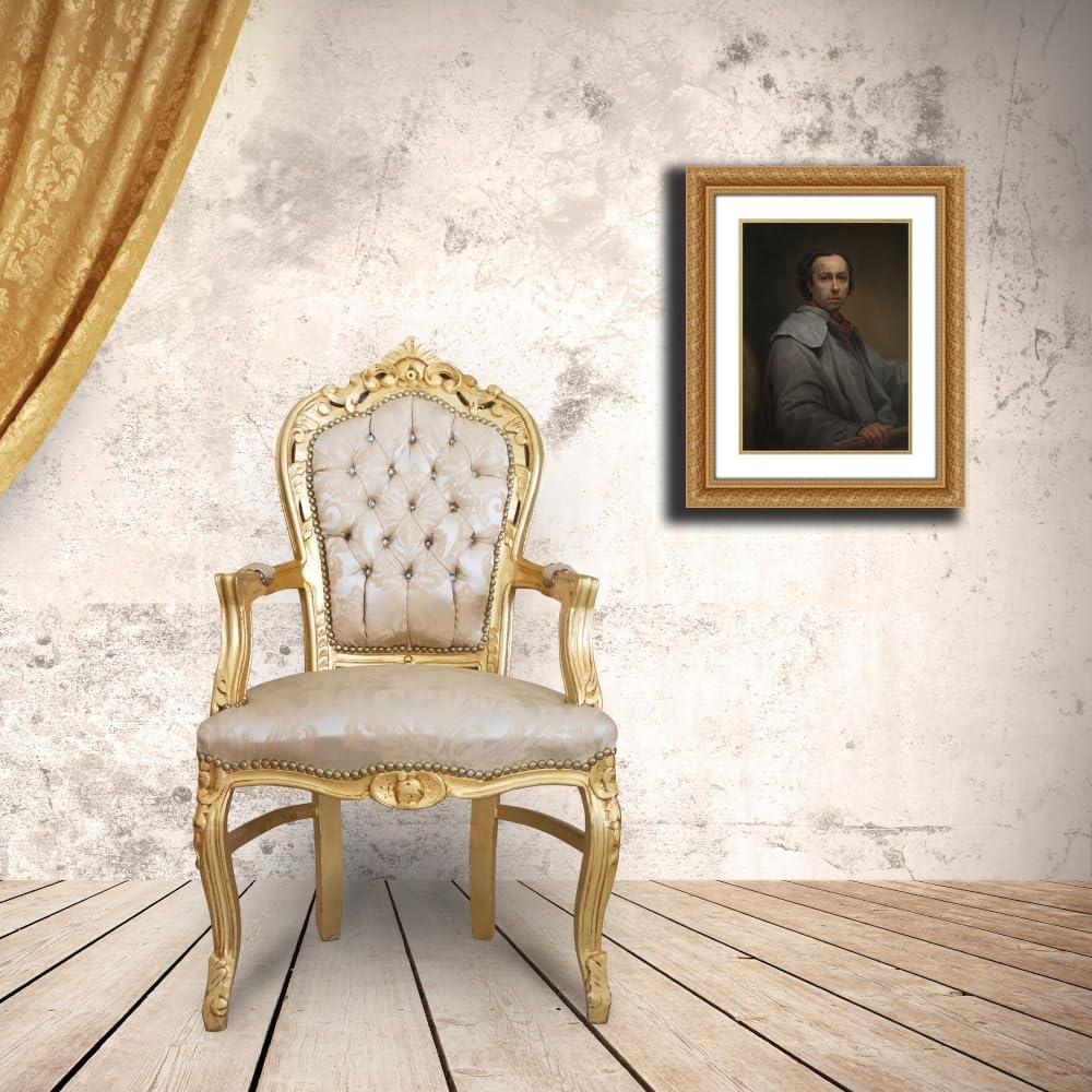 ArtDirect Self-Portrait (1776) Custom Framed Art Print Giclee Print or Canvas Options with Various Sizes and Customization by Anton Raphael Mengs