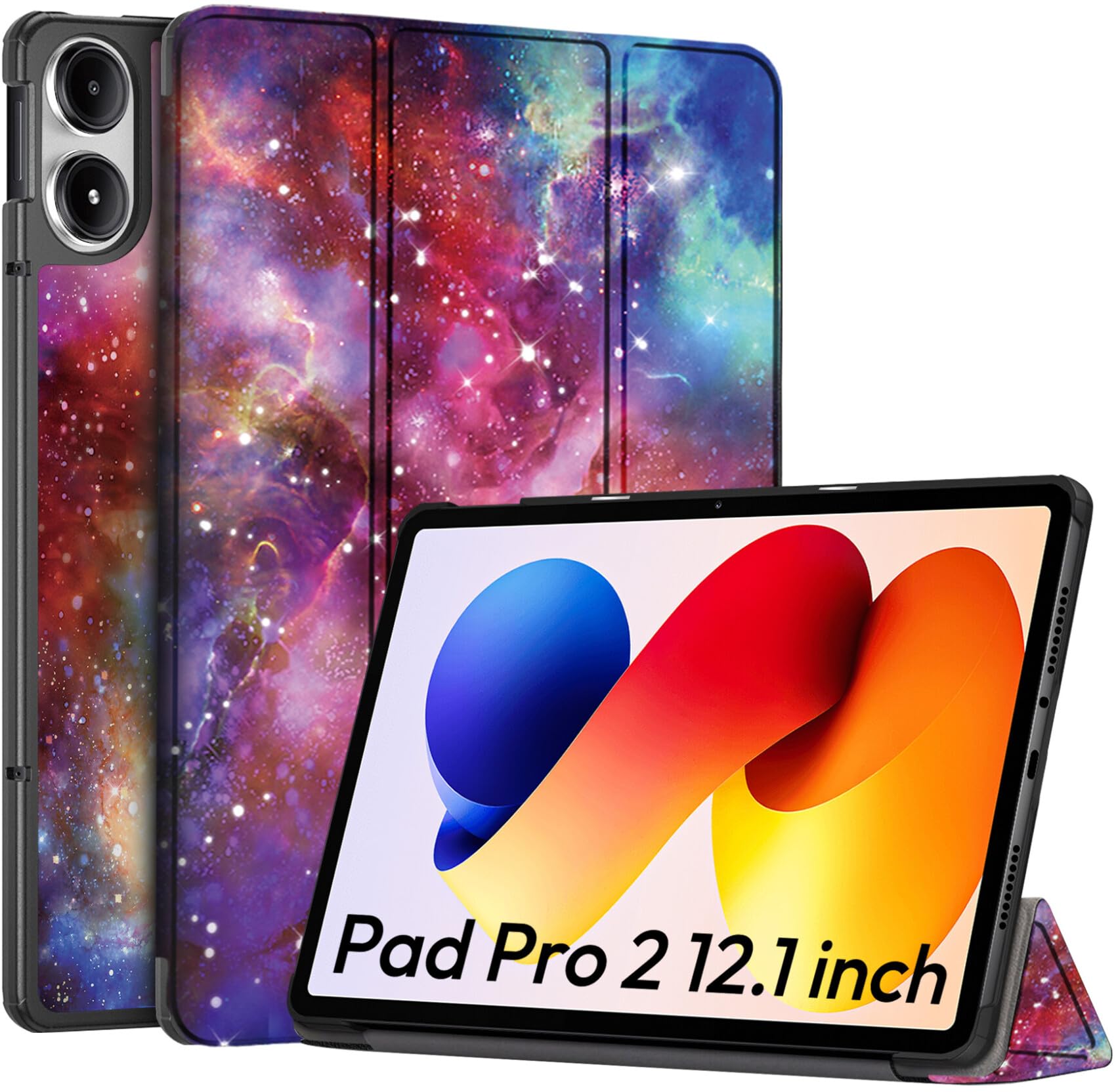 Robustrion Cover for Redmi Pad 2 Pro 12.1 inch Cover Case, Trifold Cover Case for Redmi Pad 2 Pro 5G Tablet Cover [Auto Sleep Wake Support] - Black — Amazon image 10