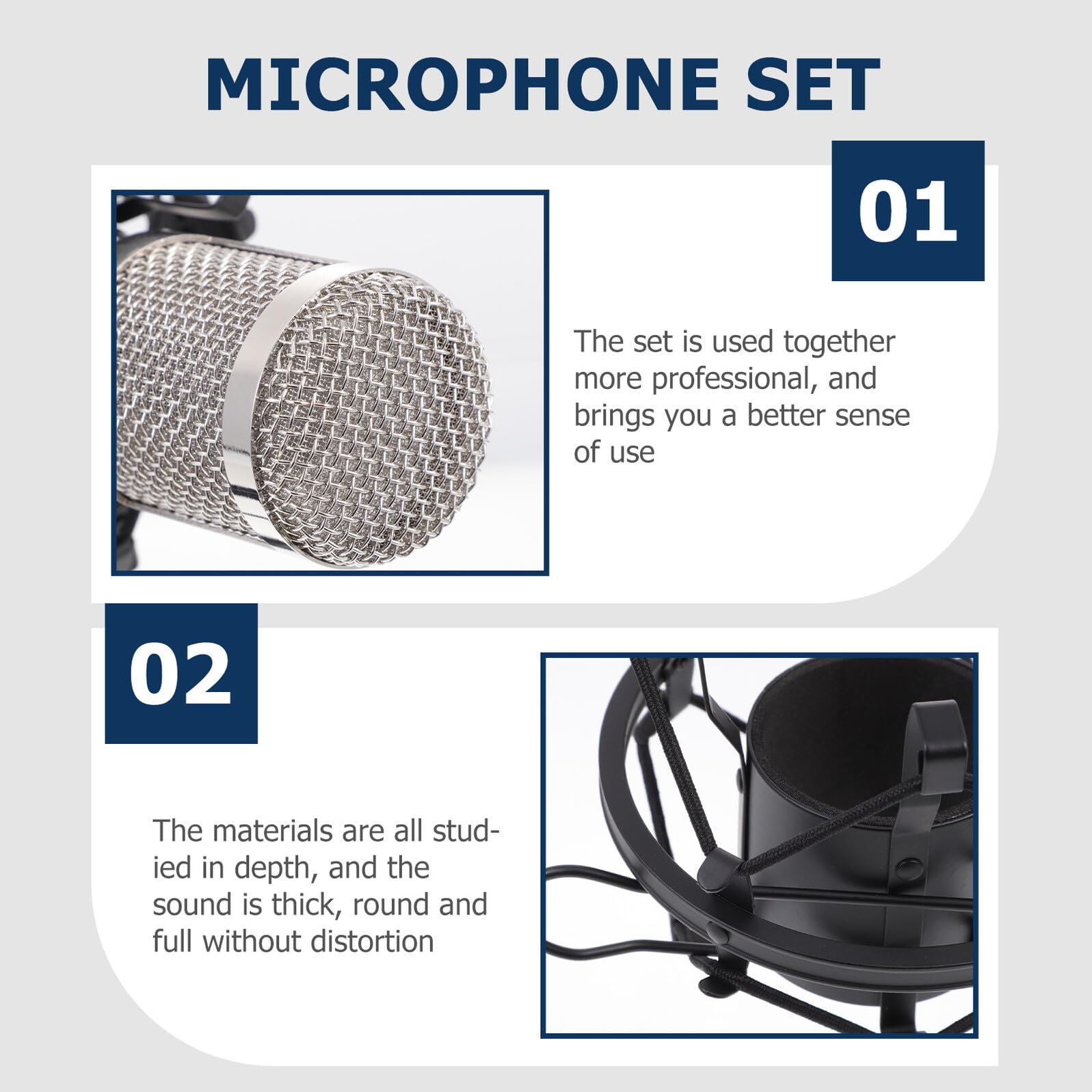 Microfono Condensatore con Cavo per Conferenze Ktv e Streaming Microfono Wired per Casa Ufficio e Eventi Suono Pieno e Durevole