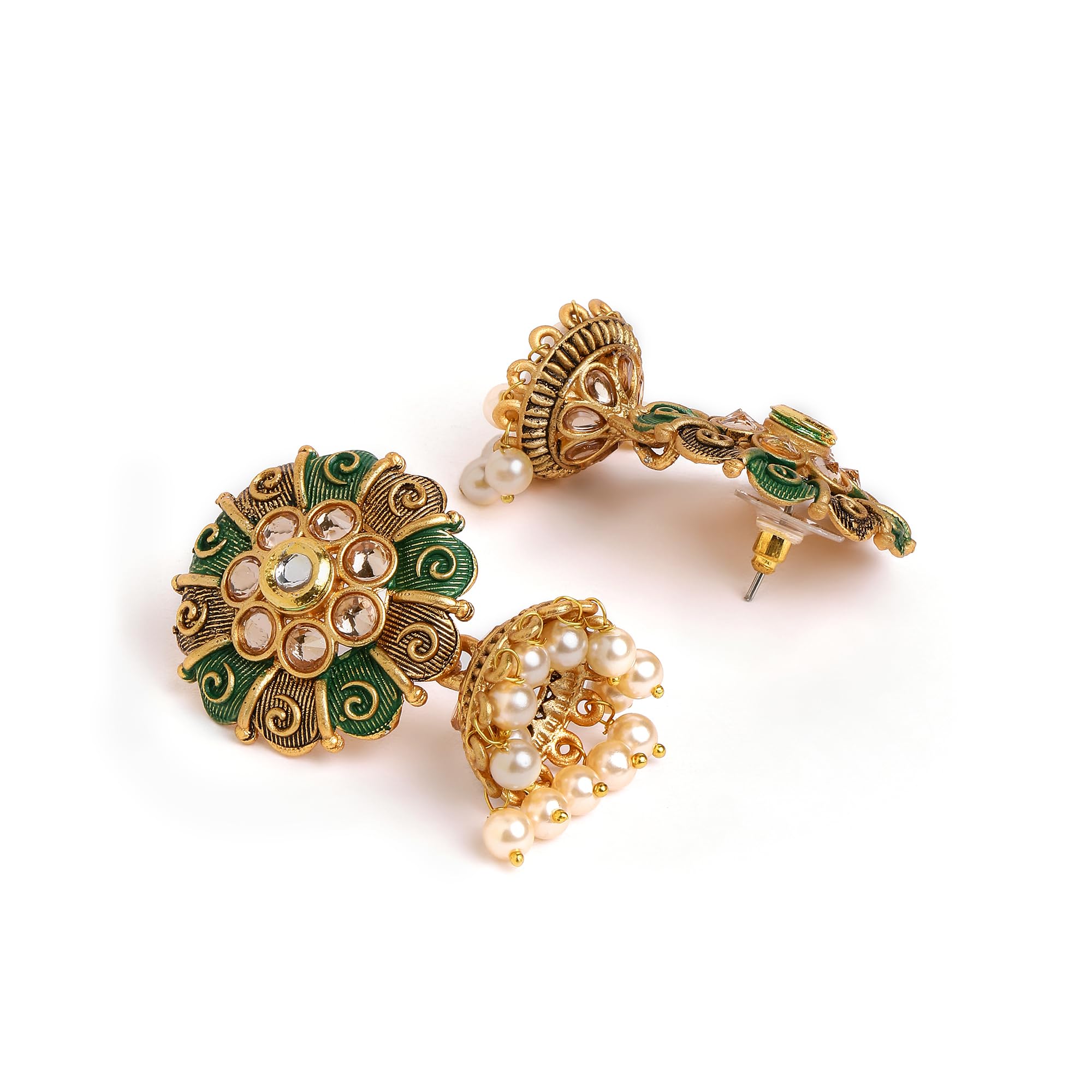 Chandbali Ethnic Earrings - Trendy Design