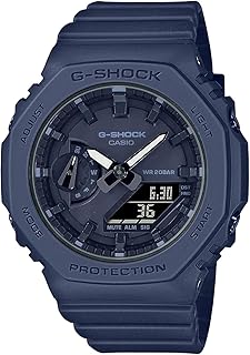 G-Shock Watch for Unisex, Quartz Movement, Analog-Digital Display, Navy Blue Resin Strap (GMA-S2100-7ADR)