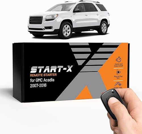 Start-X Kit de arranque remoto para vehículos Acadia (2007, 2008, 2009, 2010, 2011, 2012, 2013, 2014, 2015, 2016) | Encendido con llave |