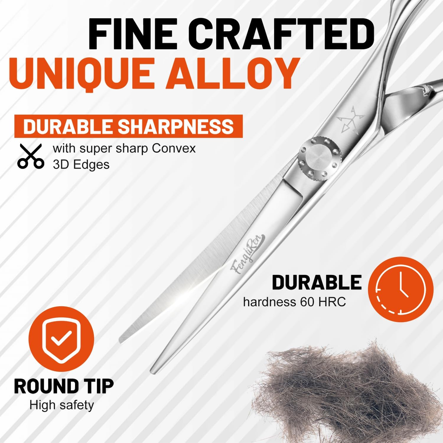 High-end Professional Extremely Very Sharp Barber Hair Cutting Scissors Hairdresser Shears For Hair 5 Inch Haircut Scissor Made Of Stainless Steel Alloy For Hairdressing Salon and Home Use