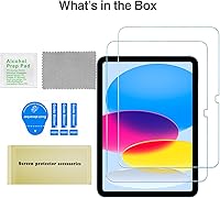 Vista 8 de ProCase Paquete de 2 protectores de pantalla para iPad A16 2025 de 11ª/10ª generación 2022 (11 pulgadas/10.9), protector de película de vidrio