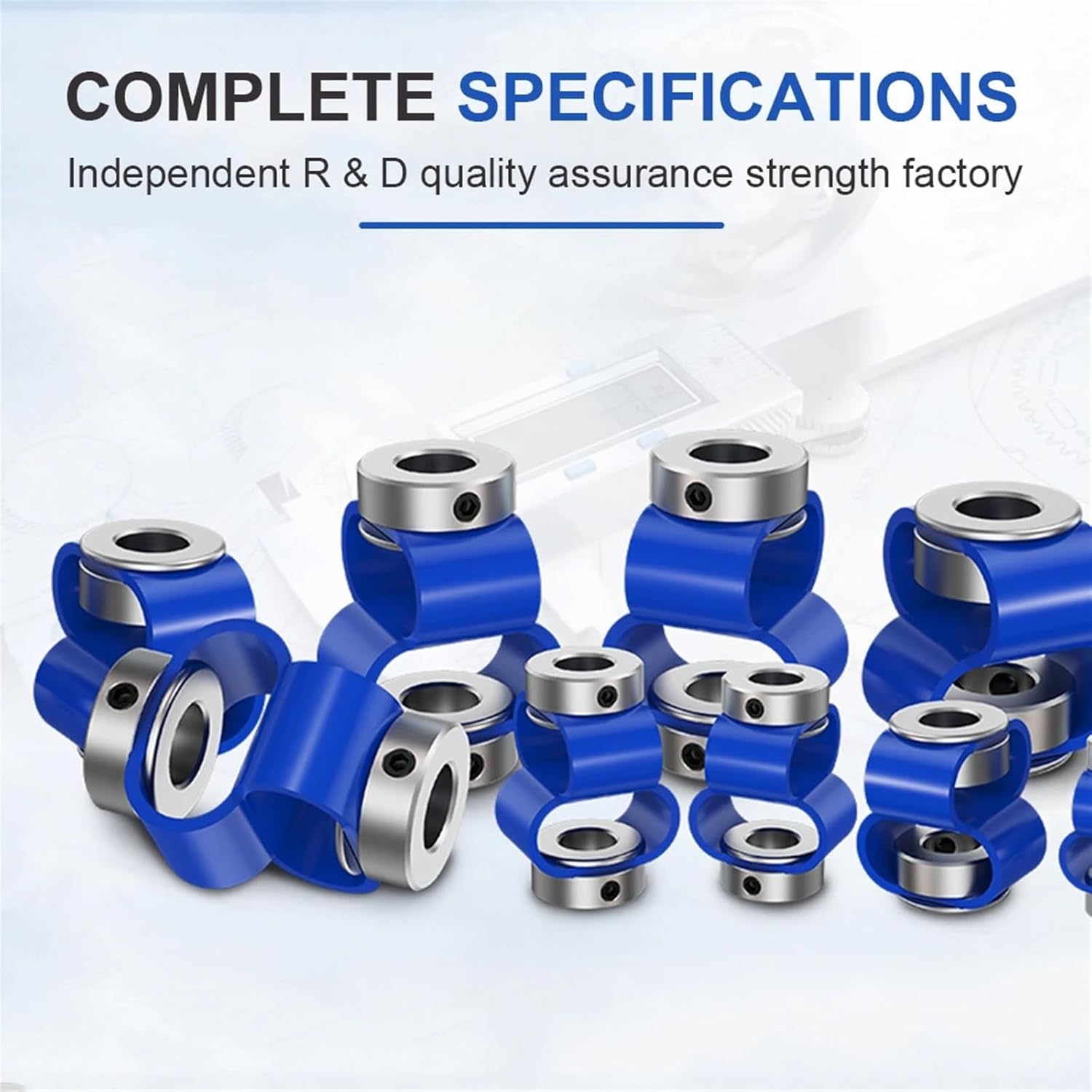 LS D D27L40 8 Font Encoder Coupling Double Loop Couple Flexible Aluminum Alloy 1Pcs(6mmX6mm)