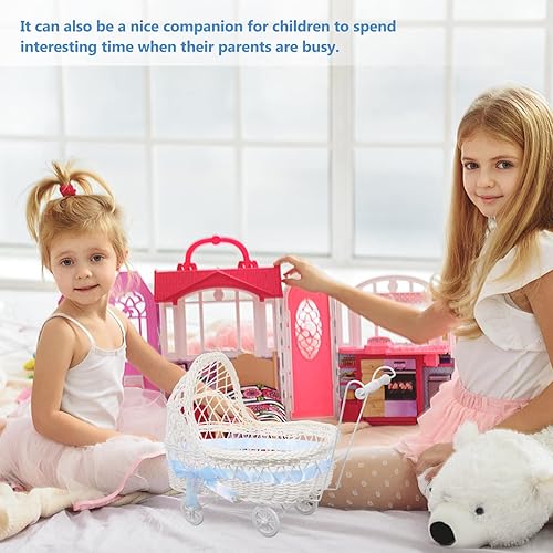 Miniatura 2 de Gadpiparty Cesta de regalo de ratán, cesta de flores de caramelo, cesta de almacenamiento tejida, cesta de almacenamiento para dulces, cesta de