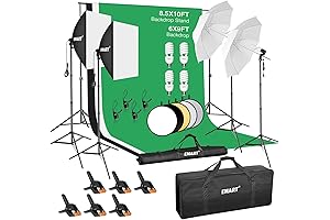 EMART Photography Studio Backdrop Kit System for Portraits and Videos