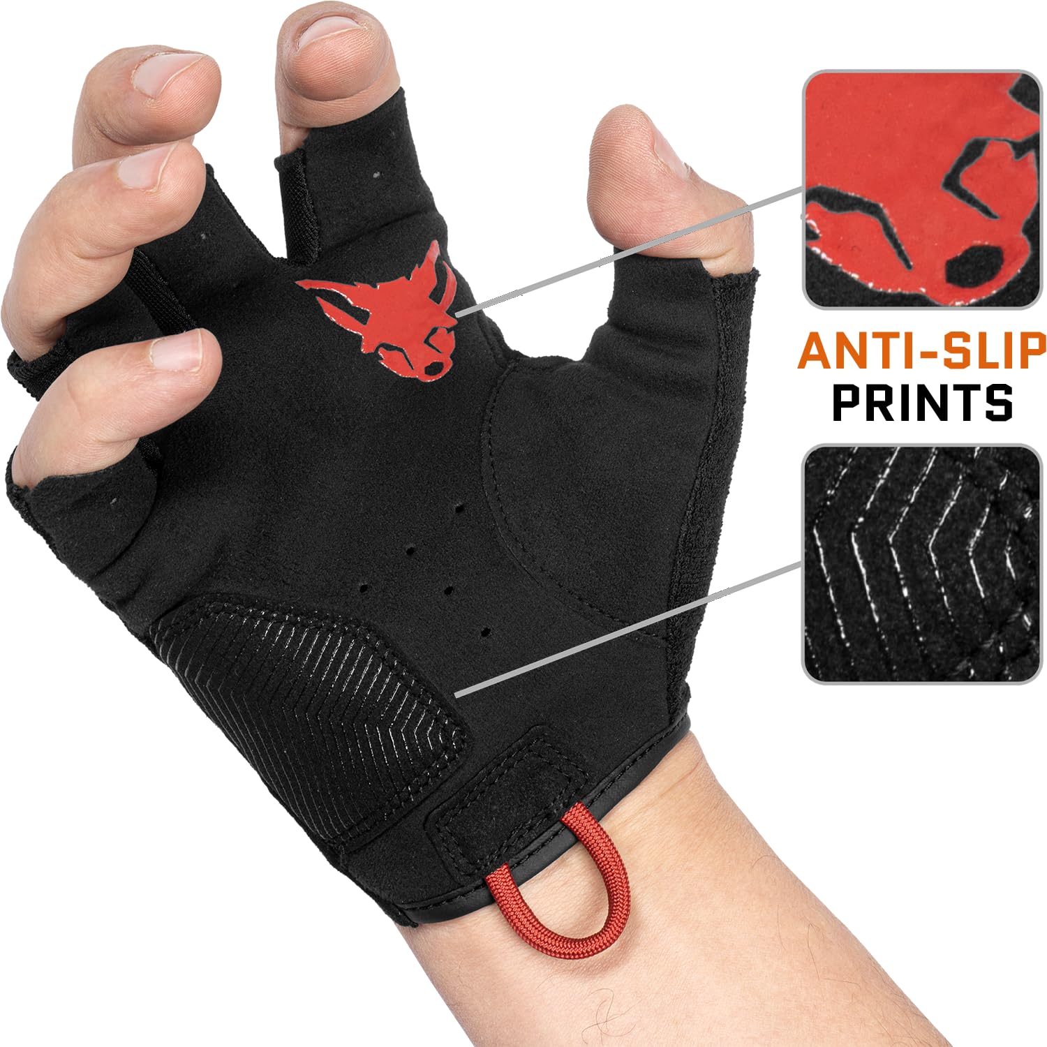 ACE Schakal Guanti senza dita - Guanti tattici senza dita - per paintball e tiro sportivo