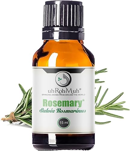 Miniatura 10 de uh*Roh*Muh Aceite esencial de romero  Aceite esencial 100% puro y vegano  Aceite esencial difusor para el hogar para aromaterapia, perfecto para el