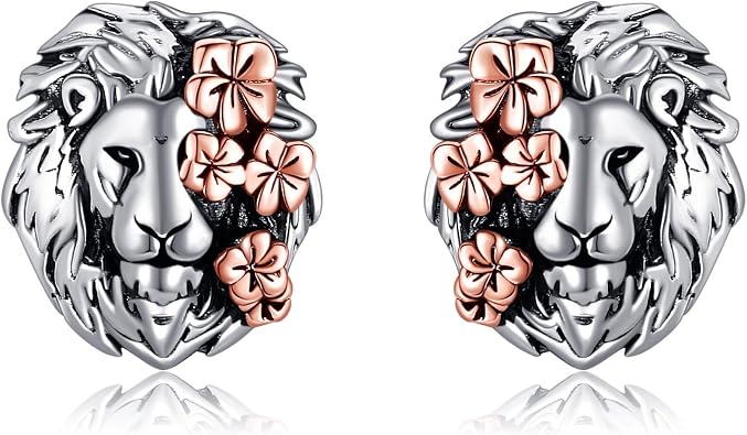 Lion/Shark/Capybara/Guinea Pig Stud Earrings 925Sterling Silver Animal Stud Earrings - Animal Jewelry for Women Her