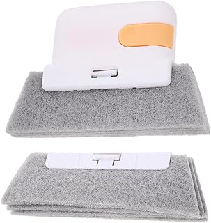 Beavorty 1 Juego De Cepillos para Limpiar Ventanas para Grietas Y Ranuras Ideal para Limpiar Ranuras De Ventanas Pequeños Rieles Fregaderos Huecos PP Amarillo