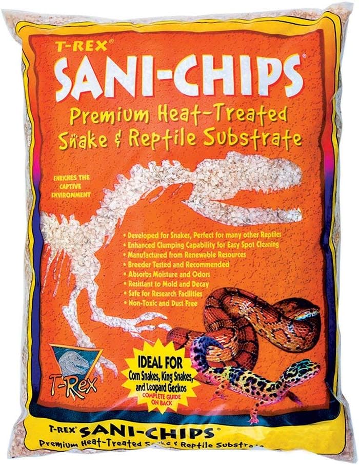 T-Rex Reptile Terrarium Substrate - Sani-Chips Aspen 10 qt Bag