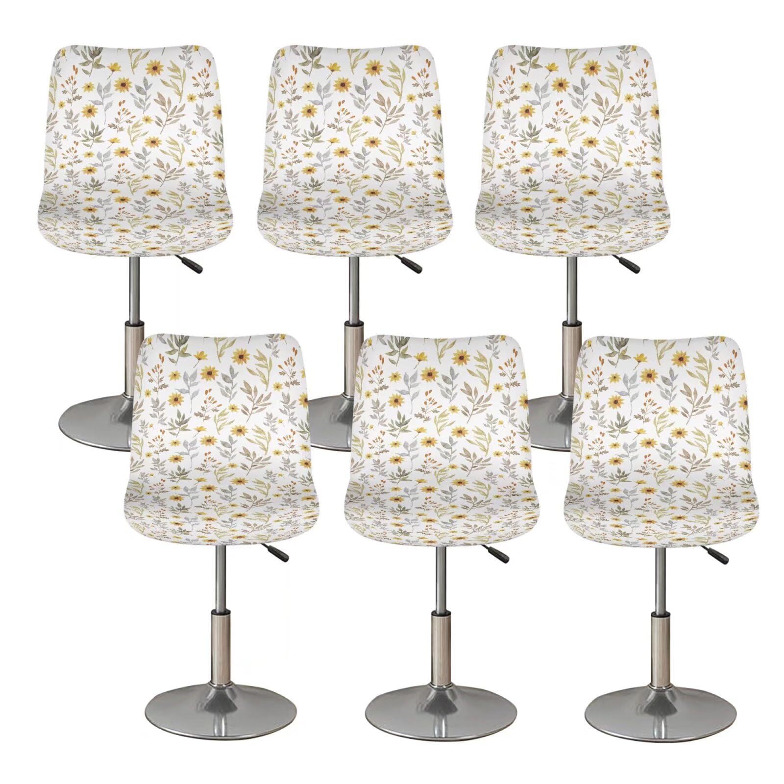 Housses pour tabouret de bar amovibles et lavables protège-meuble durable x6