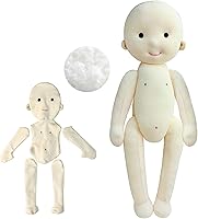 BlissfulPixie Handmade Cloth Doll Kit with 50g Filling - DIY Doll Making for Crafters, Kids & Gifts, Video Tutorial Included