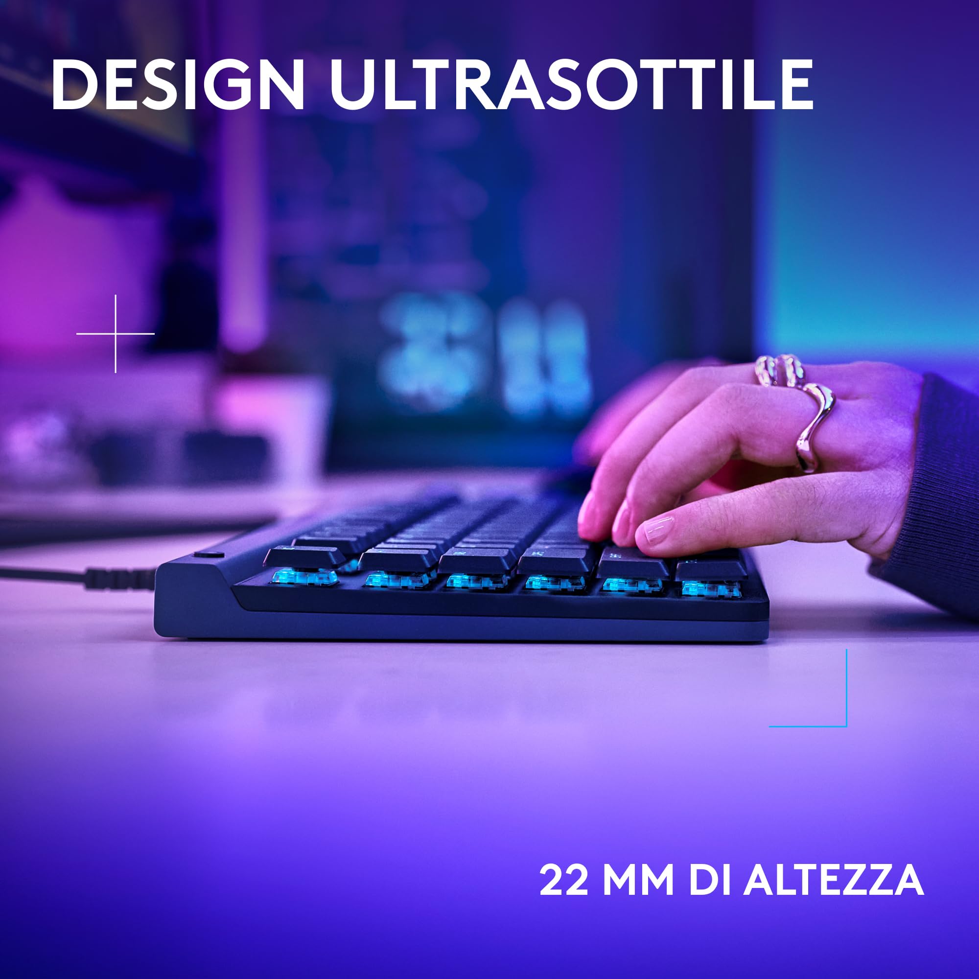 Logitech G515 TKL, tastiera gaming cablata a profilo ribassato
