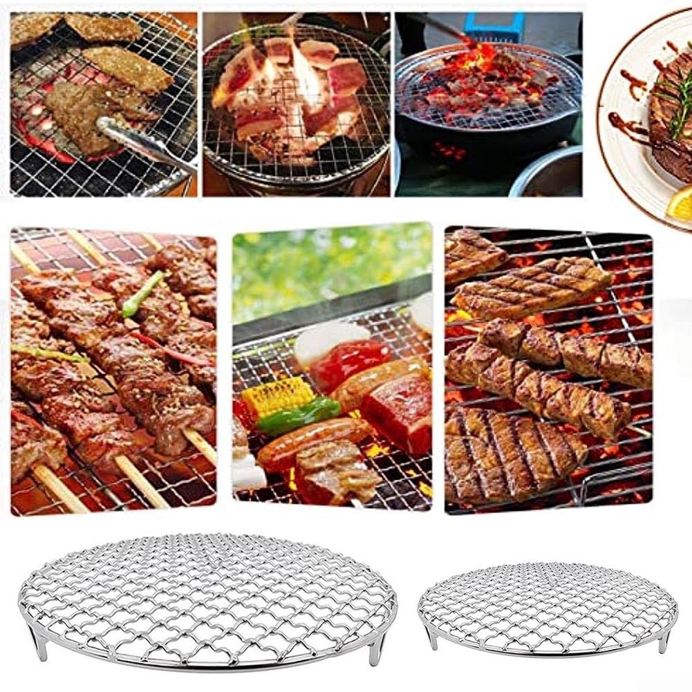 Kratka do grillowania, Okrągły stojak chłodzący-grill ze stali nierdzewnej grill z(D25cm)