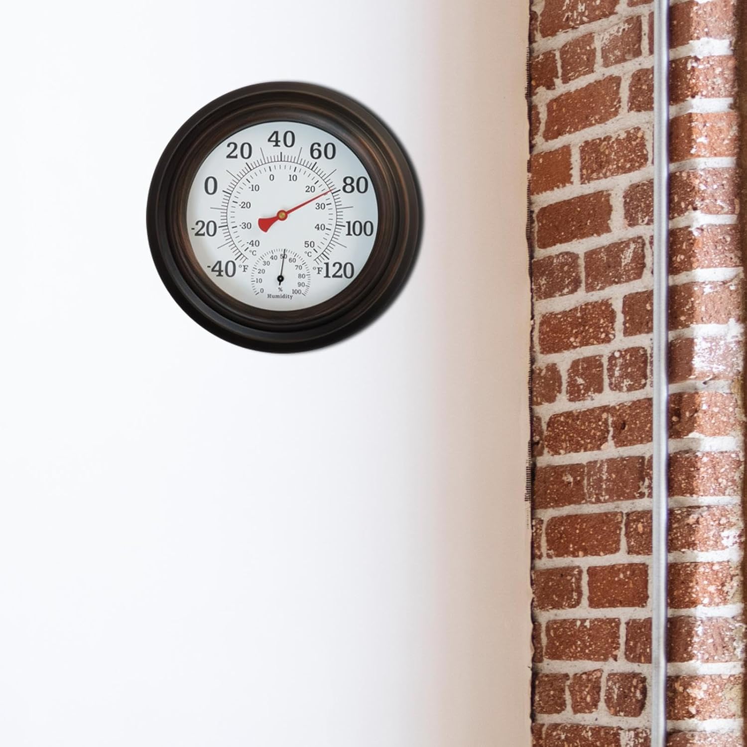 Indoor Thermometer Hygrometer Vintage Style for Living Room Home Use Office