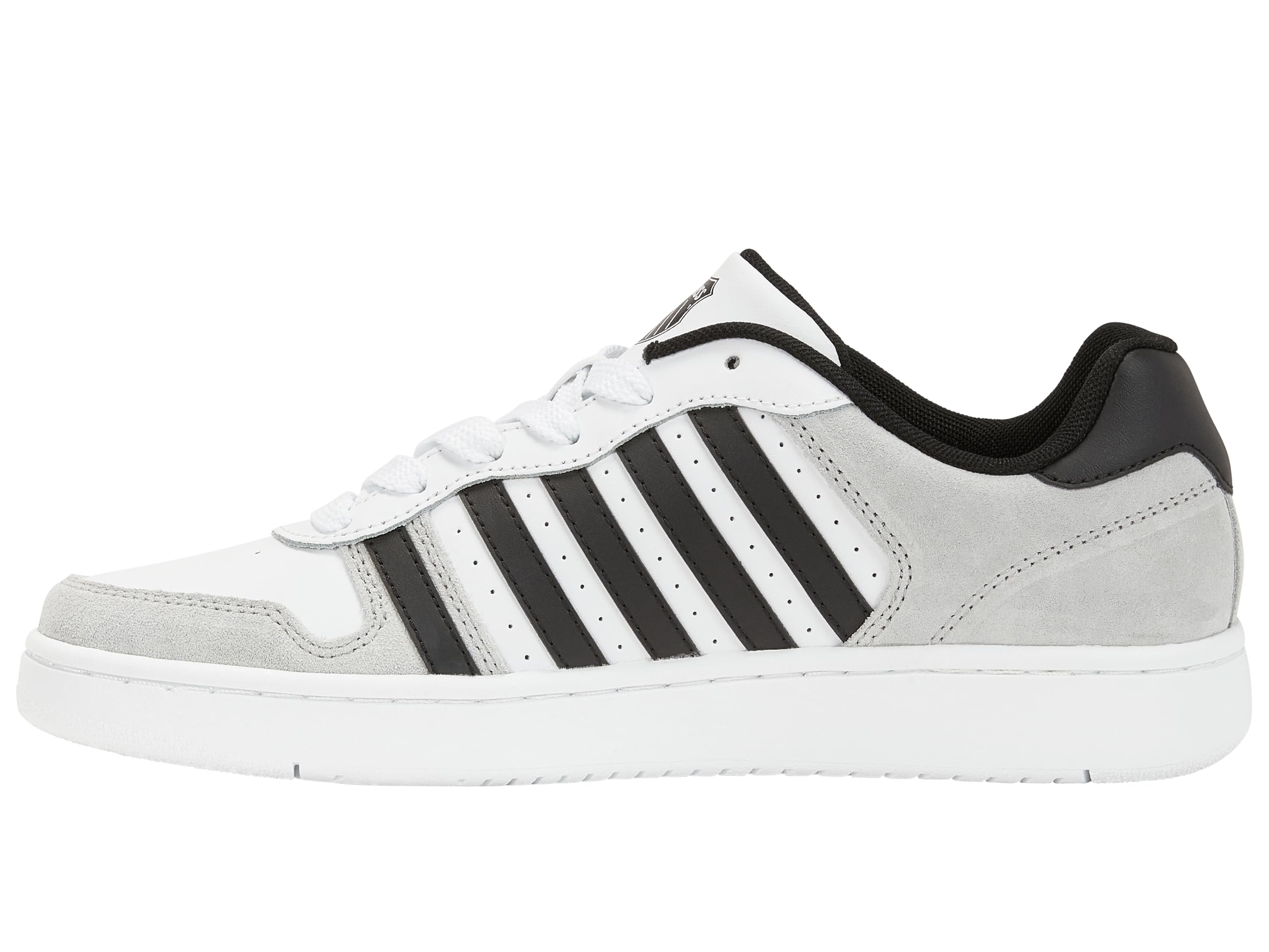 K-Swiss Court Palisades Herren Turnschuh , White Gray Black, 43 EU
