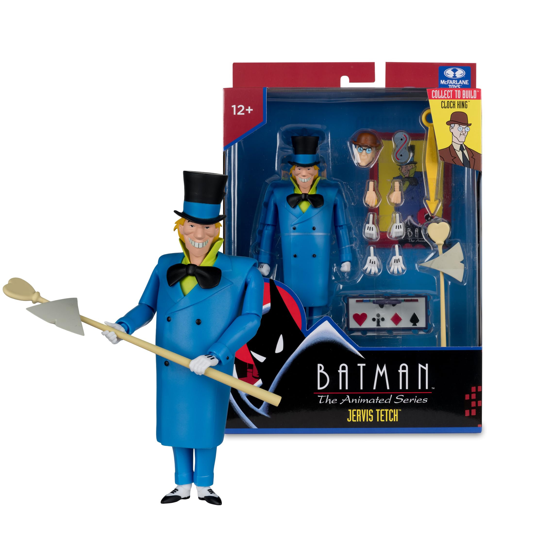 McFarlane Batman: The Animated Series Jervis Tetch (Mad Hatter) 6in Build-A Figure Toys