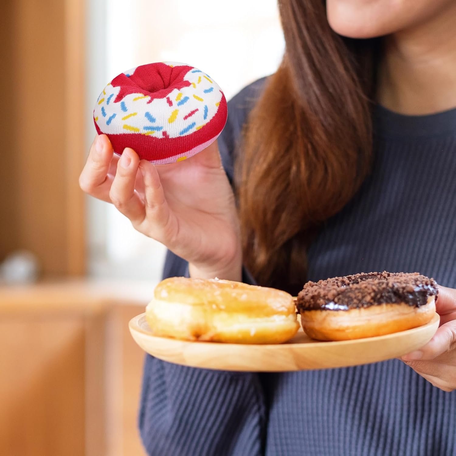 AGRIMONY Funny Donut Macaron Socks Box for Women Girls Teens - Fun Novelty Cute Funky Cotton Socks Birthday Christmas Gifts - Image 2