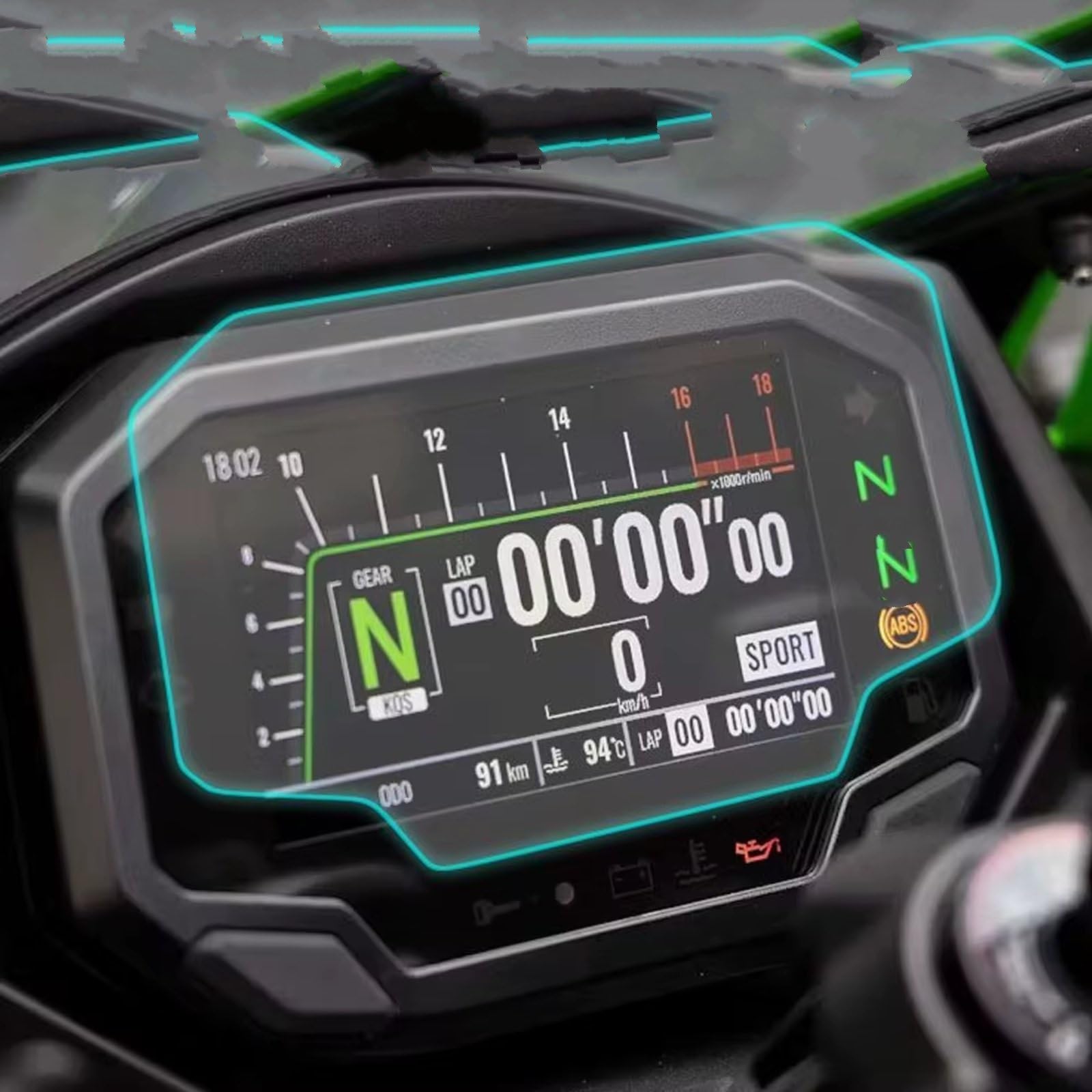 Folie Motorrad Display Kompatibel Mit Für Versys650 2022–2025 Motorrad-Cluster-Kratzschutzfolie Displayschutzfolie