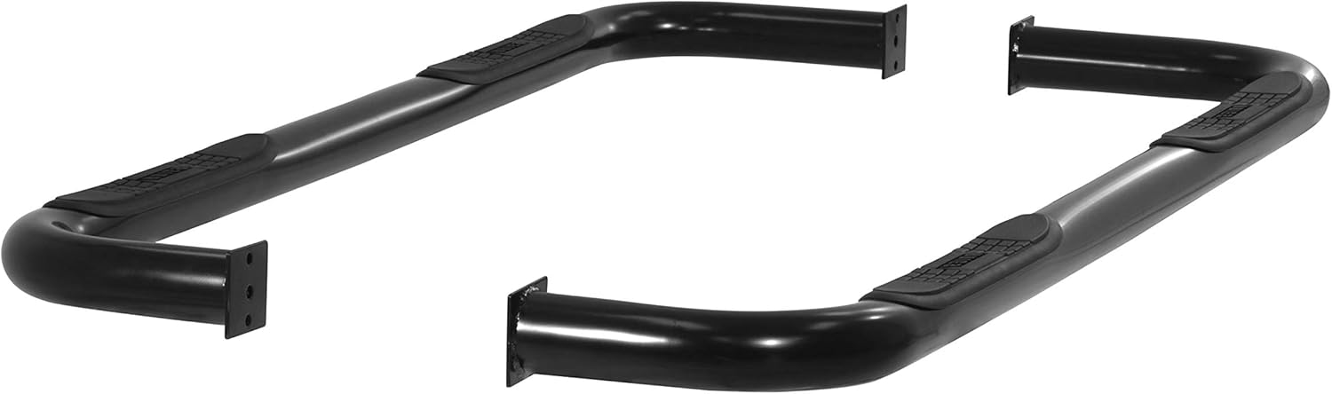 ARIES 205003 3-Inch Round Black Steel Nerf Bars, No-Drill, Fits Select Dodge Ram 1500