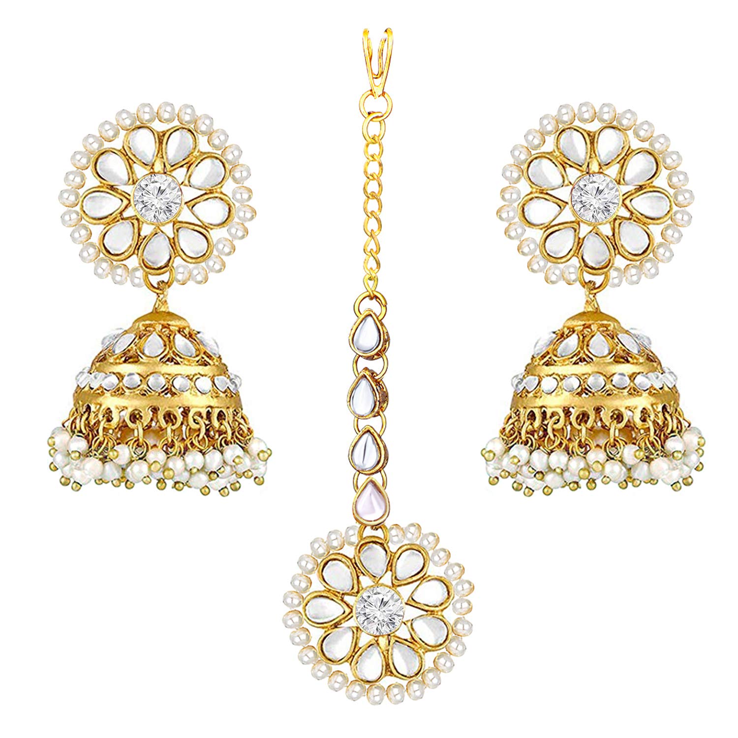 Peora Kundan Traditional Ethnic Jewellery Set Gift for Women