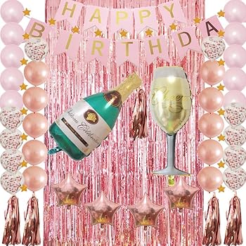 Champagne Bottle 21st Birthday Banner x 2 Party Decorations Mens Womens Adult