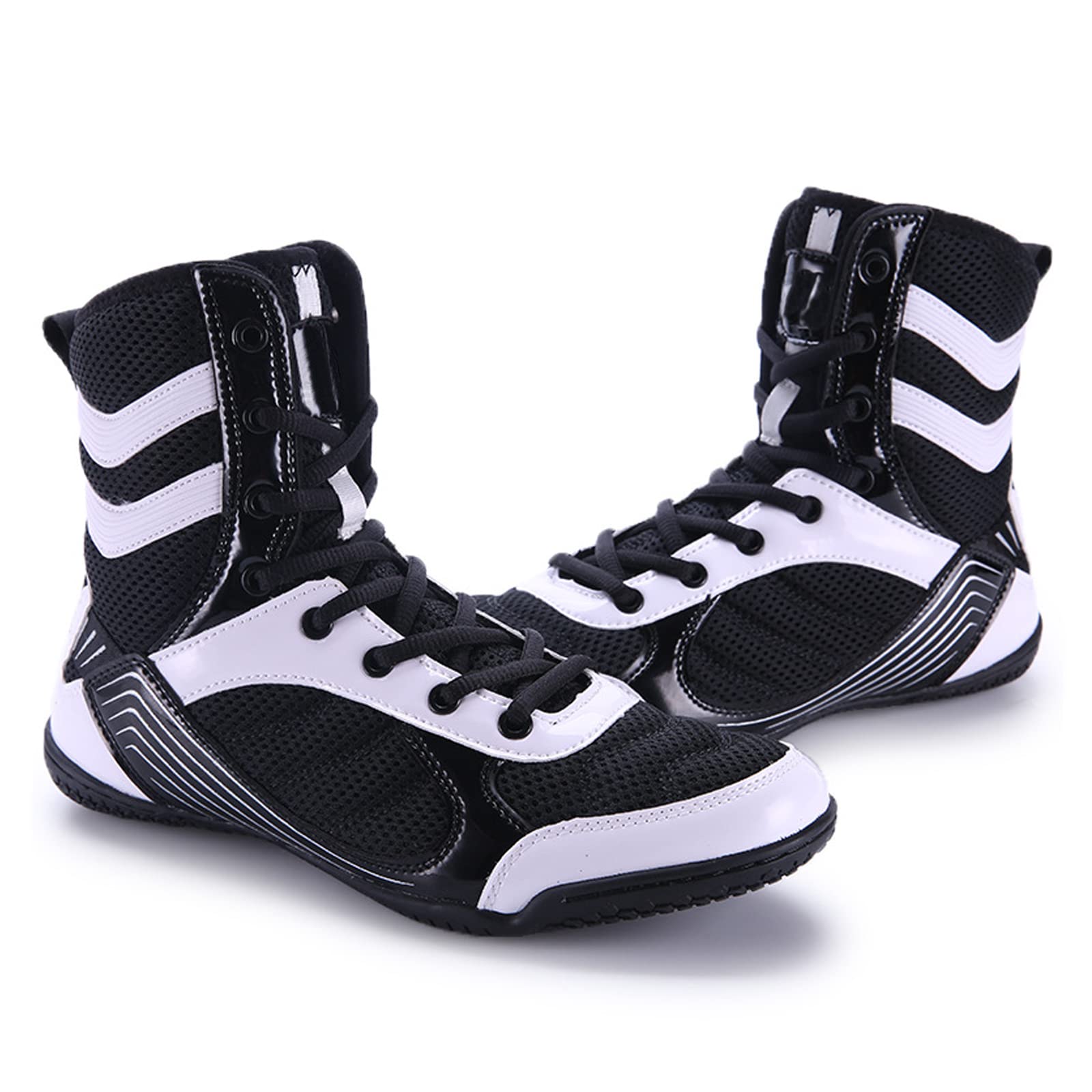 LZQpearl Buty bokserskie, buty bokserskie, buty walki, oddychające, uniseks, dla juniorów i dorosłych, do treningu MMA Muay Thai Arts