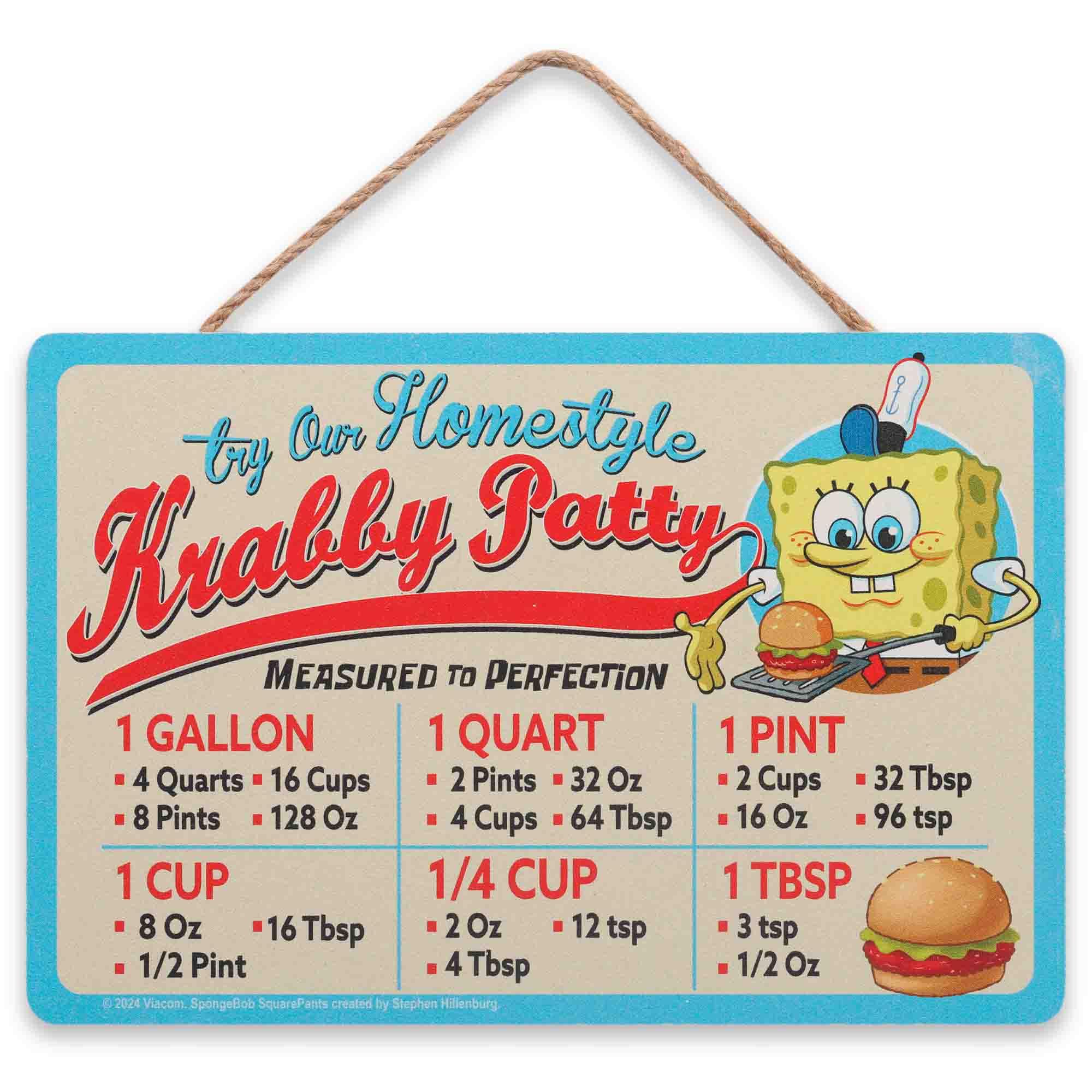 Amazon.com: SpongeBob SquarePants Krabby Patty Kitchen Hanging