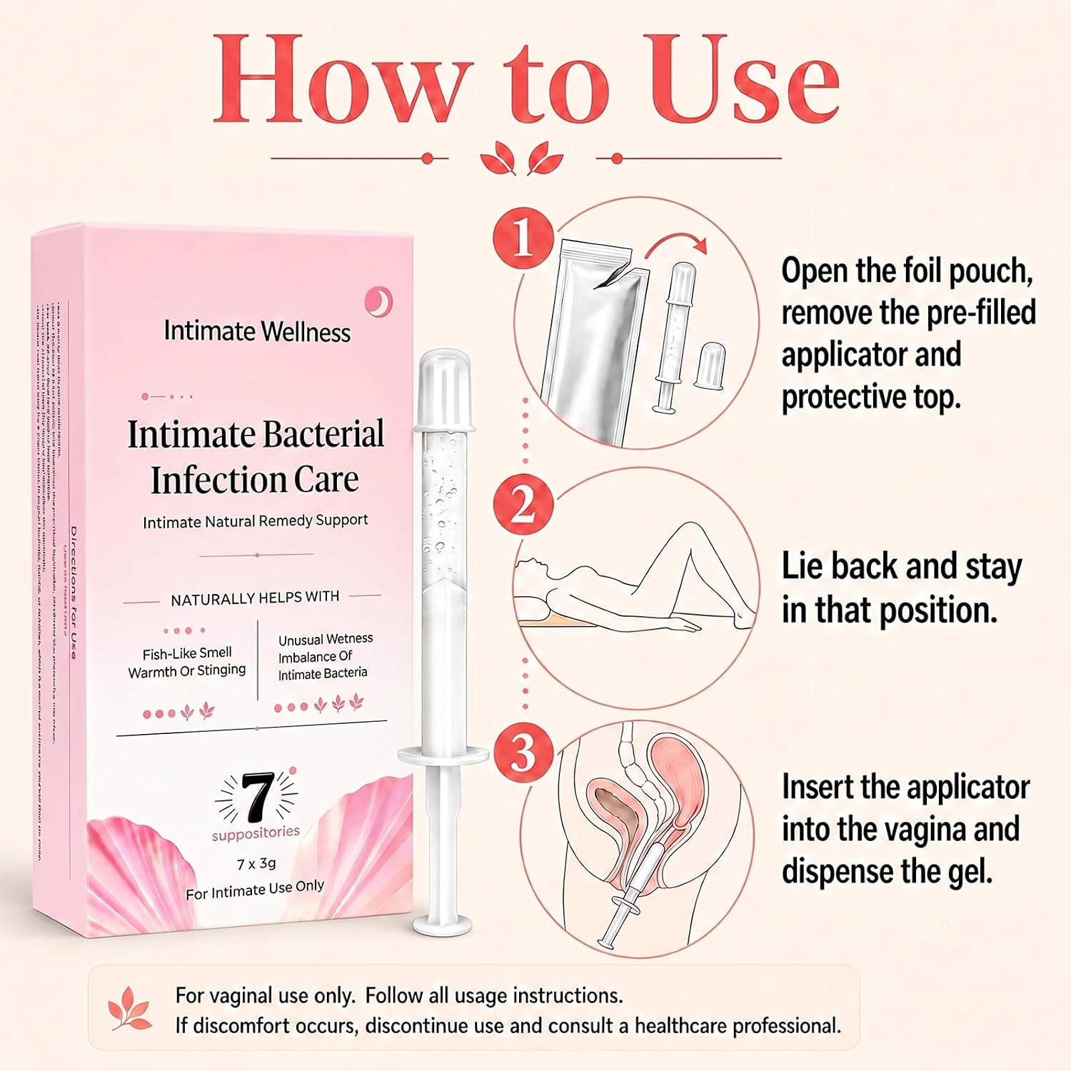 BV Treatment for Women | Bacterial Vaginosis Infection Fast Acting | Gentle care for Odor, Discomfort & Imbalance | 7-Day Intimate Microbiota Kit – Fast Relief, Paraben-Free, Dye-Free, Fragrance-Free