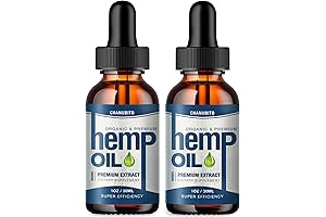 2 Pack Pure Hemp Oil Organic