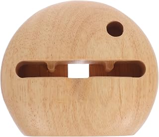 Wooden Sound Amplifying Phone Stand Desktop Beech Holder | Hand Made Design, Prevents Sliding and Scratches, Compatible with Most Smart Phones, Fashionable Practical Look